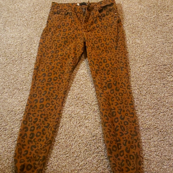 Kut from the Kloth leopard jeans WORN TWICE - Picture 1 of 3